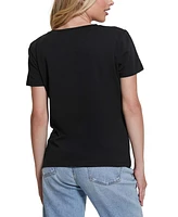 Guess Women's Briana-Short Sleeve Logo T-Shirt