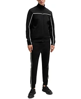 Boss by Hugo Men's Tape Insert Zip-Up Sweatshirt