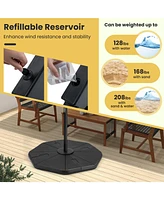Skonyon 4-Piece Fillable Umbrella Base Stand for Garden Yard Poolside