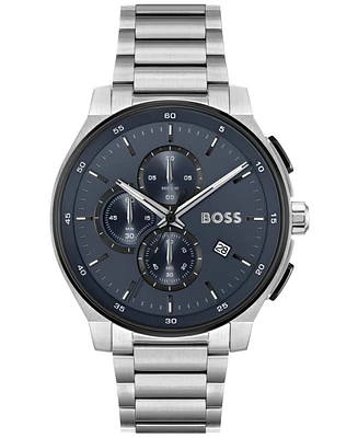 Hugo Boss Men's Peak 2.0 Quartz Chrono Stainless Steel Watch 45mm