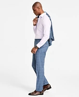 Tayion Collection Men's Classic-Fit Plaid Suit Pants