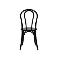 Merrick Lane Lowry Thonet Style Solid Wood Dining Chair With Stackable Design And Elegant Finish