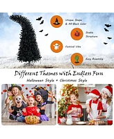 Skonyon 7 Feet Pre-Lit Halloween Tree 8 Flash Modes with 400 Lights