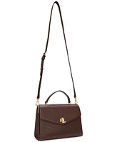 Lauren Ralph Lauren Embossed Leather Farrah Satchel