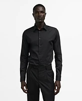 Mango Men's Super Slim-Fit Poplin Dress Shirt