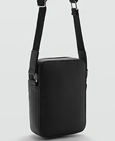 Mango Men's Leather-Effect Shoulder Bag