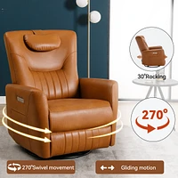 Mondawe Swivel And Rocker Power Recliner Chair