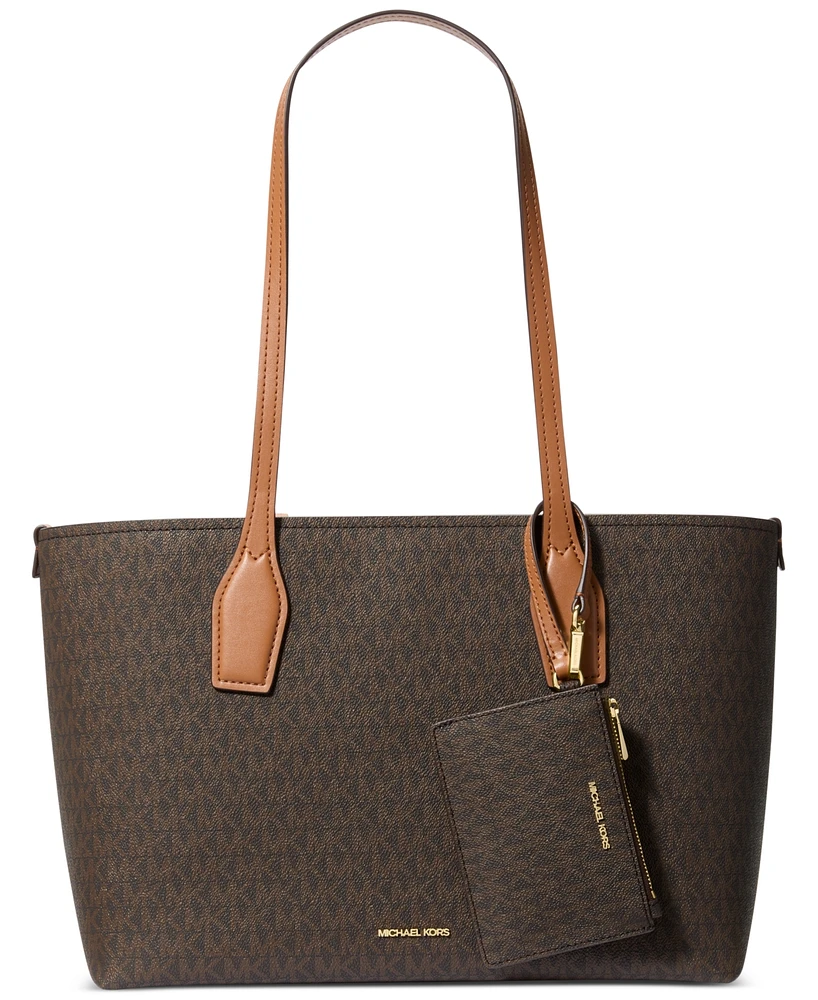 Michael Kors Charlie Logo Medium Tote With Small Zip Case, Created For Macy's