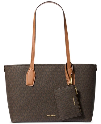 Michael Kors Charlie Logo Medium Tote With Small Zip Case, Created For Macy's