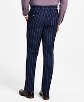 Tayion Collection Men's Regular-Fit Pinstripe Suit Pants