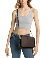 Michael Kors Large Leather Jet Set East West Crossbody