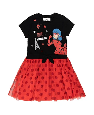 Miraculous Girls Ladybug Rena Rouge Tulle Dress to