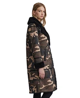 Nvlt Women's Double Breasted Shearling Coat