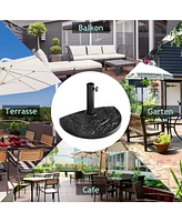 Skonyon 17.5 Inch Heavy Duty Square Umbrella Base Stand of 30 lbs for Outdoor