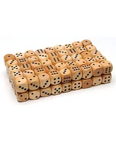 We Games Wooden Dice with Rounded Corners - 100 Bulk Pack