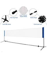 Vebreda Portable 10 Inch x 5 Inch Badminton Beach Tennis Training Net