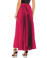 Mac Duggal Women's Long Pleated Satin Evening Skirt