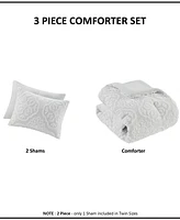 Madison Park Everly Woven Medallion 3-Pc. Comforter Set