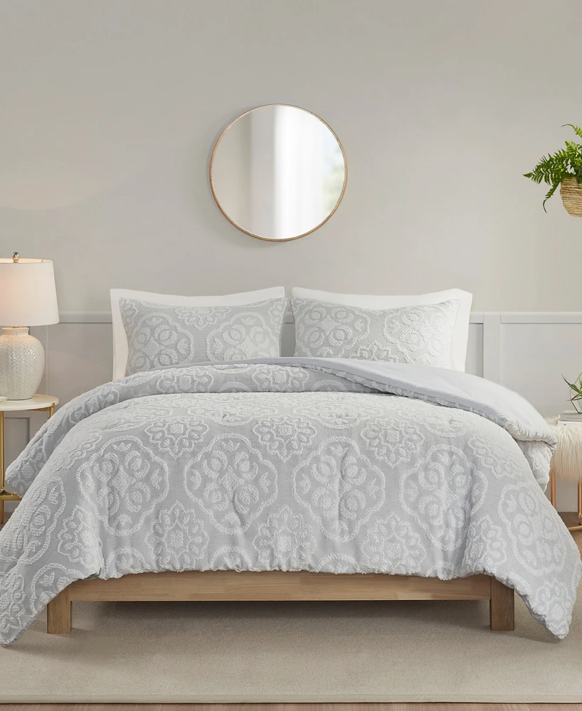 Madison Park Everly Woven Medallion 3-Pc. Comforter Set