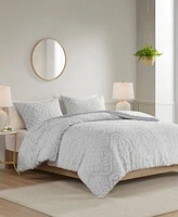 Madison Park Everly Woven Medallion 3-Pc. Duvet Cover Set
