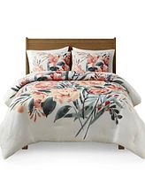 Madison Park Dahlia 3-Pc. Comforter Set, Full/Queen