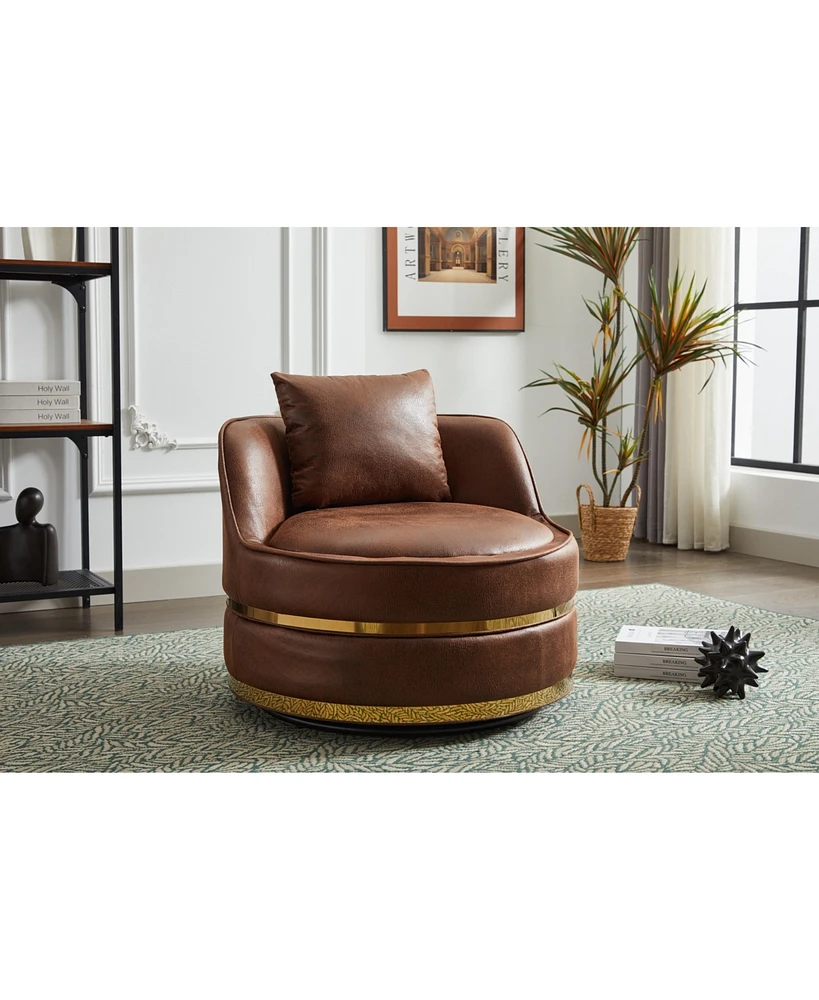 Simplie Fun Swivel Chair, 360 Swivel Accent Chair