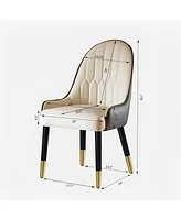Modern Pu Leather Dining Chair (Set of 2)