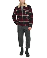 Levi's Men's Plaid Full-Zip Depot Jacket with Fleece Collar