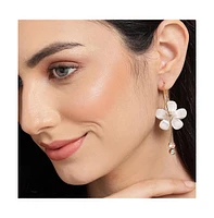 Sohi Women's Flower Hoop Earrings