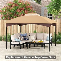 10' x 12' Gazebo Canopy Cover, Beige