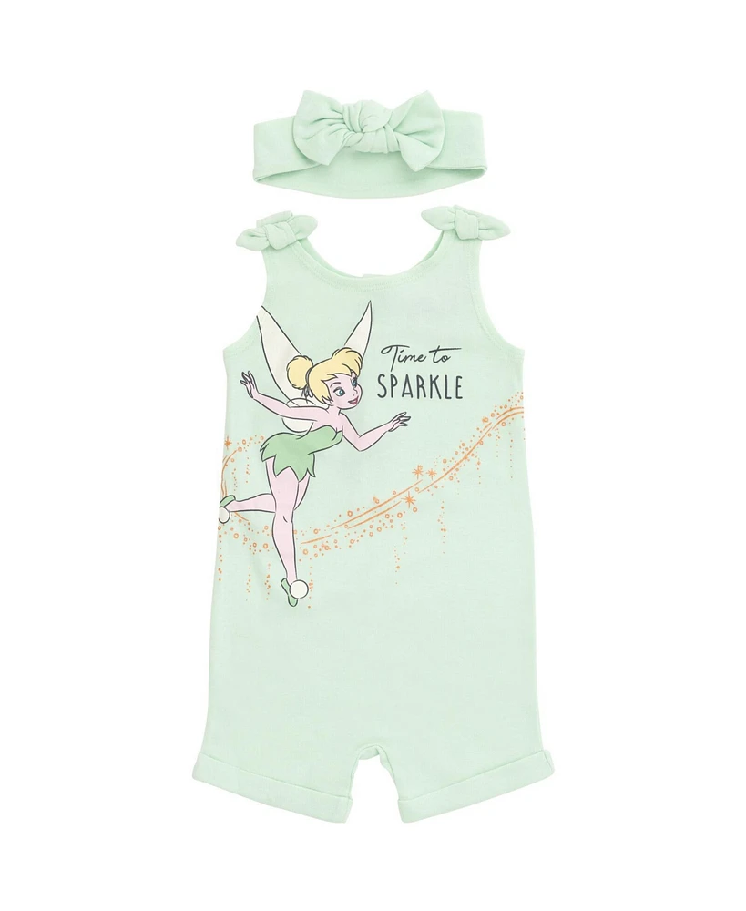 Disney Baby Girls Minnie Mouse Winnie the Pooh Lion King Lilo & Stitch Simba Romper and Headband Newborn