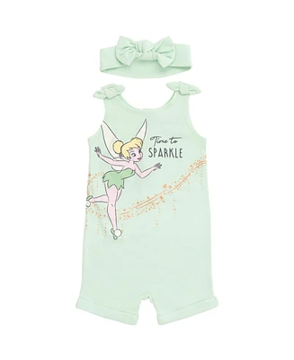 Disney Baby Girls Minnie Mouse Winnie the Pooh Lion King Lilo & Stitch Simba Romper and Headband Newborn