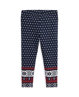 Polo Ralph Lauren Toddler and Little Girls Fair Isle Stretch Jersey Legging Pant