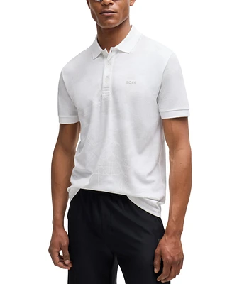 Boss by Hugo Men's Reflective Print Polo