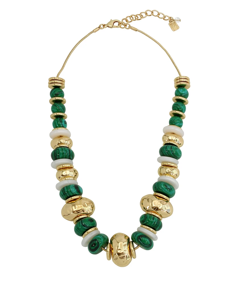 Robert Lee Morris Soho Mixed Beaded Statement Necklace