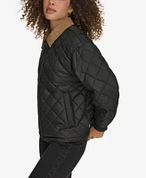 Levi's Women's Diamond Quilted Bomber with Corduroy Collar