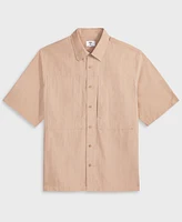 Mode of One Men's Relaxed-Fit Cotton-Blend Shirt, Created for Macy's