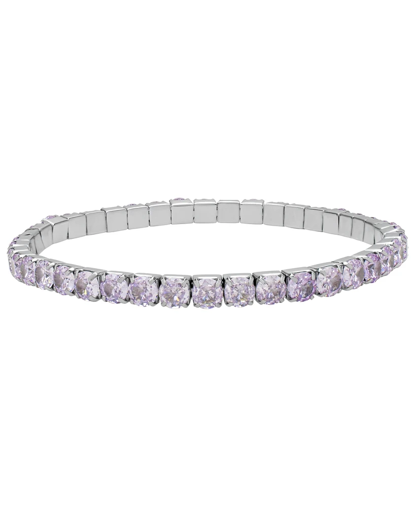 Macy's Simulated Tanzanite June Birthstone Tennis Stretch Bracelet