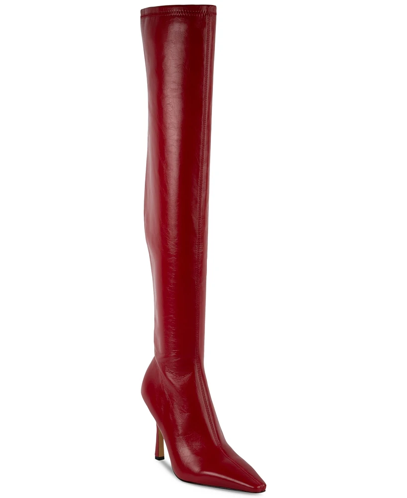 Steve Madden Women's Lorinda Over-The-Knee Stretch Boots