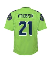 Nike Big Boys and Girls Devon Witherspoon Neon Green Seattle Seahawks Alternate Player Game Jersey