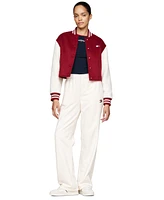 Tommy Jeans Women's Cotton Topstitch Logo Sweatpants