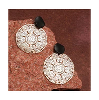 Sohi Women's Filigree Drop Earrings