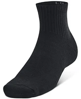 Under Armour Men's Training Cotton -Pk. Moisture-Wicking Quarter Socks