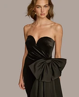 Donna Karan New York Women's Bow-Waist Sweetheart Gown