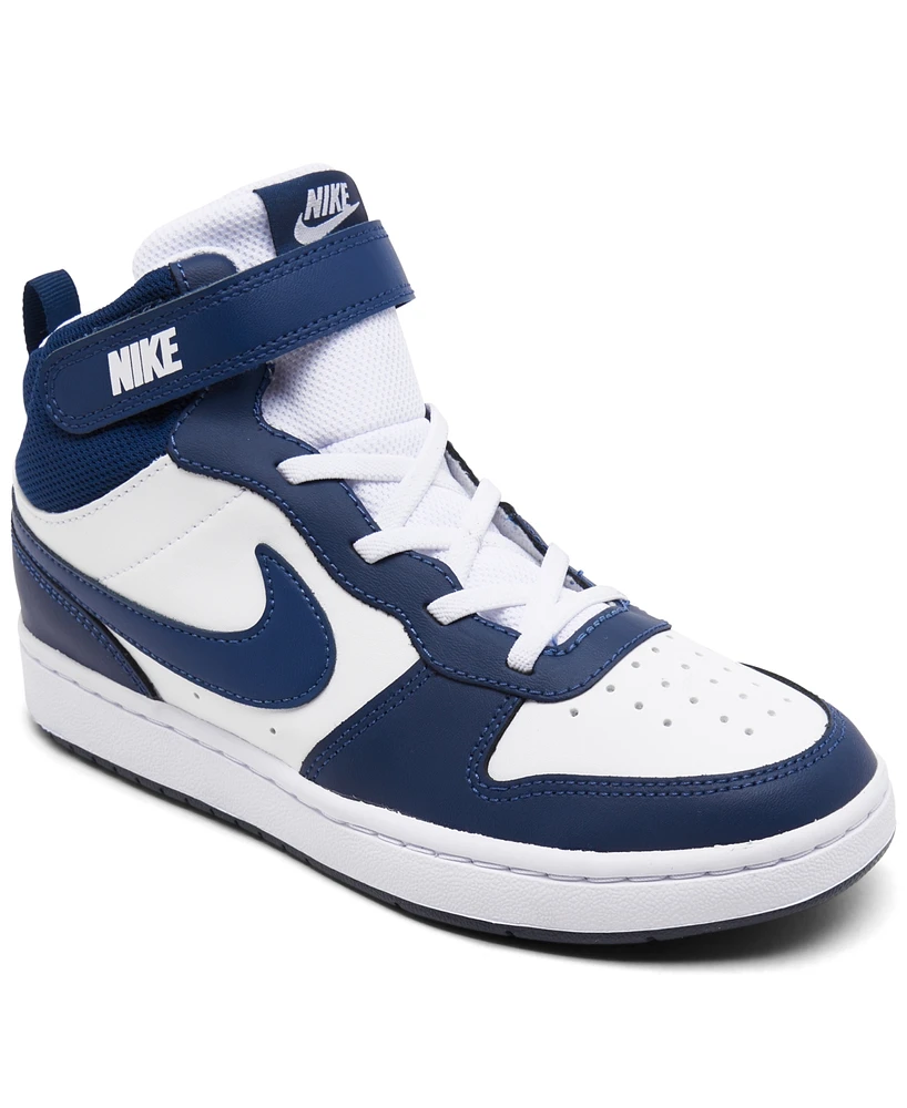 Nike Little Boys Court Borough Mid 2 Casual Sneakers from Finish Line