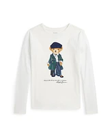 Polo Ralph Lauren Big Girls Bear Cotton Jersey Long-Sleeve Tee