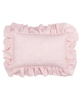 Lambs & Ivy Floral Garden Watercolor/Pink Linen 5-Piece Baby Crib Bedding Set
