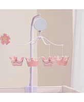 Lambs & Ivy Disney Princesses Pink Crown Musical Baby Crib Mobile Soother Toy