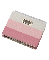 Lambs & Ivy Pink Ombre Foldable/Collapsible Storage Bin/Basket