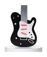 Lambs & Ivy Rock Star Guitar Lamp with White Musical Notes Shade & Bulb